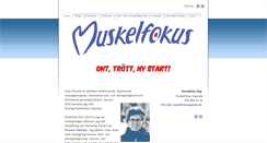 Desktop Screenshot of muskelfokusuppsala.se